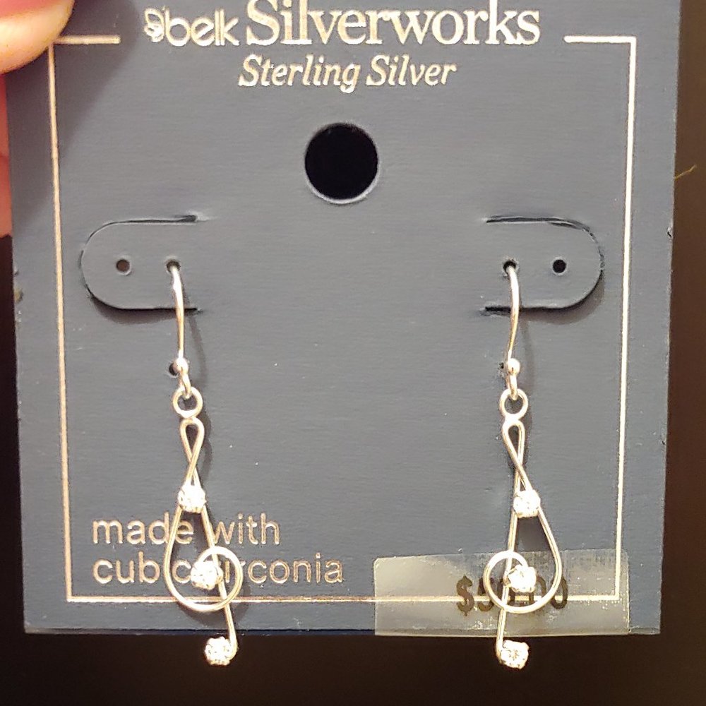 Earrings, Sterling Silver